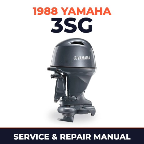 1988 Yamaha 3SG 2 stroke Service and Repair Manual