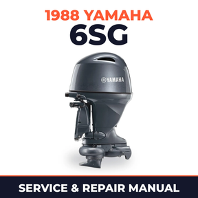 1988 Yamaha 6SG 2 stroke Service and Repair Manual