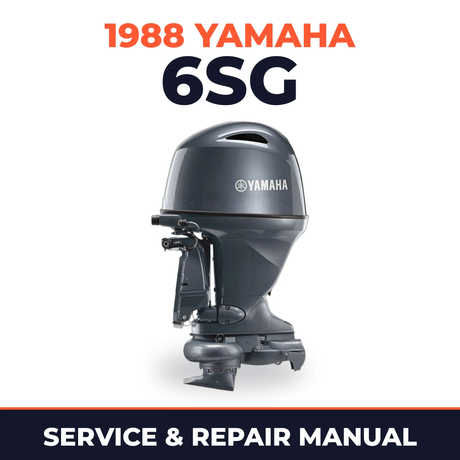 1988 Yamaha 6SG 2 stroke Service and Repair Manual