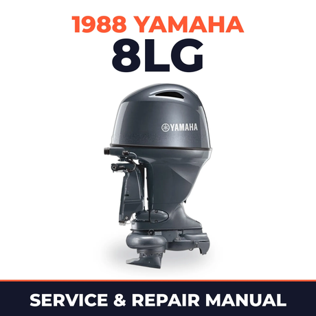 1988 Yamaha 8LG 2 stroke Service and Repair Manual