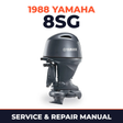 1988 Yamaha 8SG 2 stroke Service and Repair Manual