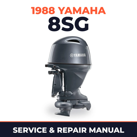 1988 Yamaha 8SG 2 stroke Service and Repair Manual