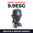 1988 Yamaha 9.9ESG 2 stroke Service and Repair Manual