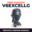 1988 Yamaha V6EXCELLG 2 stroke Service and Repair Manual