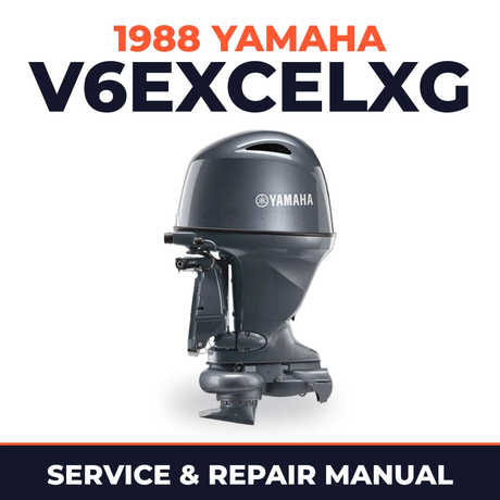 1988 Yamaha V6EXCELXG 2 stroke Service and Repair Manual