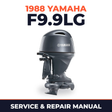 1988 Yamaha F9.9LG 4 stroke Service and Repair Manual