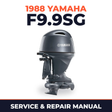 1988 Yamaha F9.9SG 4 stroke Service and Repair Manual