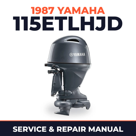 1987 Yamaha 115ETLHJD 2 stroke Service and Repair Manual