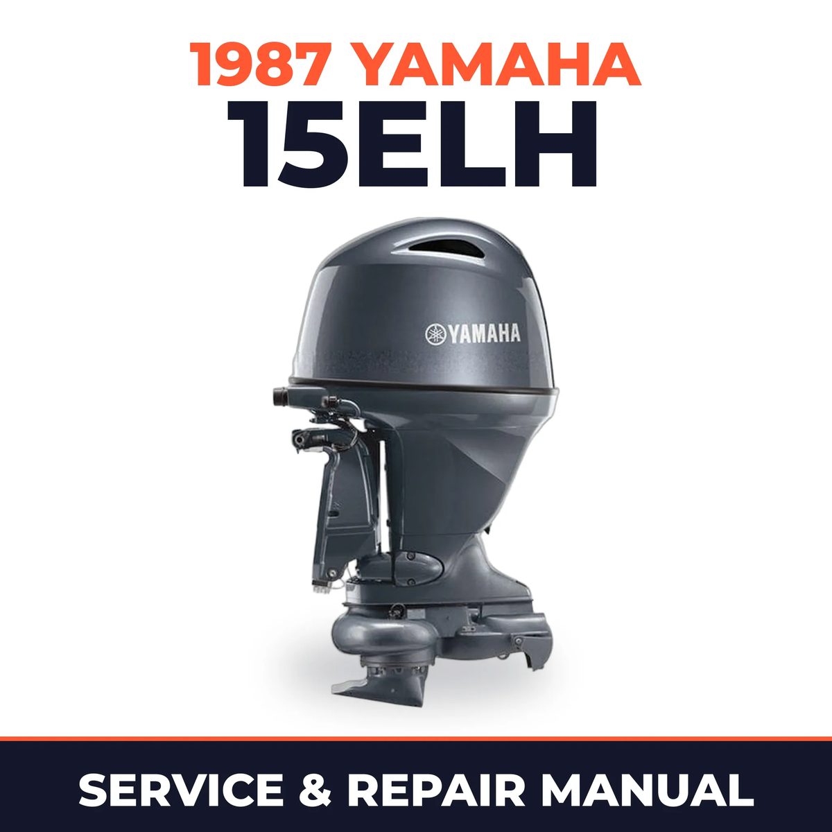 1987 Yamaha 15ELH 2 stroke Service and Repair Manual