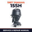 1987 Yamaha 15SH 2 stroke Service and Repair Manual