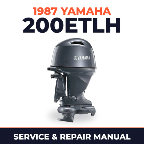 1987 Yamaha 200ETLH 2 stroke Service and Repair Manual