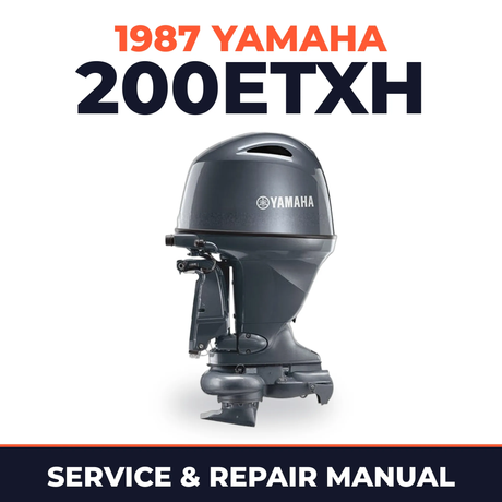 1987 Yamaha 200ETXH 2 stroke Service and Repair Manual