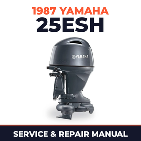 1987 Yamaha 25ESH 2 stroke Service and Repair Manual