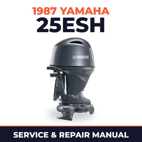 1987 Yamaha 25ESH 2 stroke Service and Repair Manual