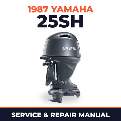 1987 Yamaha 25SH 2 stroke Service and Repair Manual