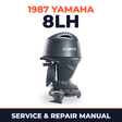 1987 Yamaha 8LH 2 stroke Service and Repair Manual