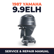 1987 Yamaha 9.9ELH 2 stroke Service and Repair Manual