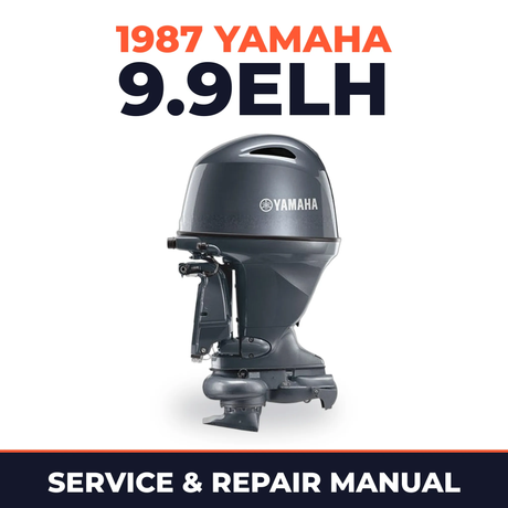 1987 Yamaha 9.9ELH 2 stroke Service and Repair Manual