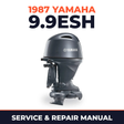 1987 Yamaha 9.9ESH 2 stroke Service and Repair Manual