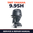 1987 Yamaha 9.9SH 2 stroke Service and Repair Manual
