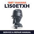 1987 Yamaha L150ETXH 2 stroke Service and Repair Manual
