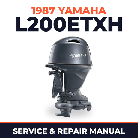 1987 Yamaha L200ETXH 2 stroke Service and Repair Manual