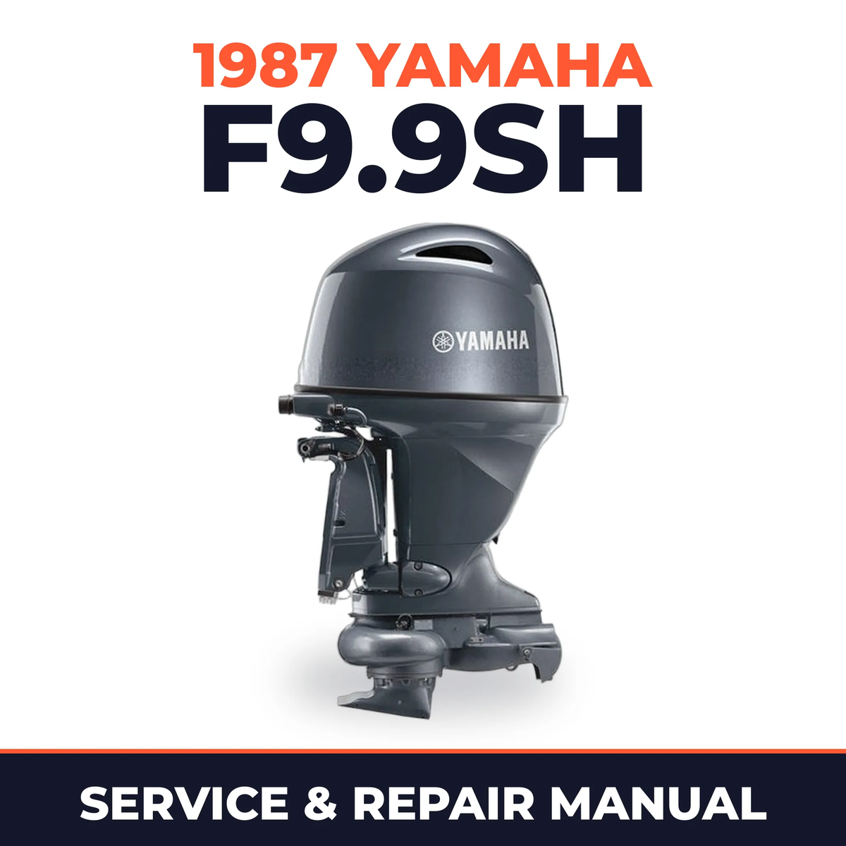 1987 Yamaha F9.9SH 4 stroke Service and Repair Manual