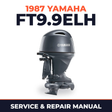1987 Yamaha FT9.9ELH 4 stroke Service and Repair Manual