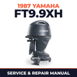 1987 Yamaha FT9.9XH 4 stroke Service and Repair Manual