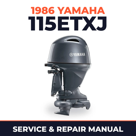 1986 Yamaha 115ETXJ 2 stroke Service and Repair Manual