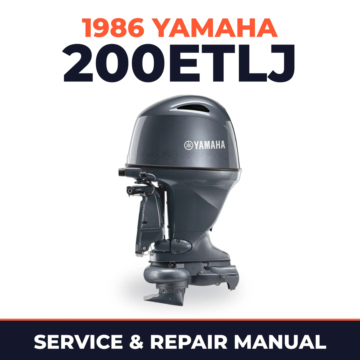 1986 Yamaha 200ETLJ 2 stroke Service and Repair Manual