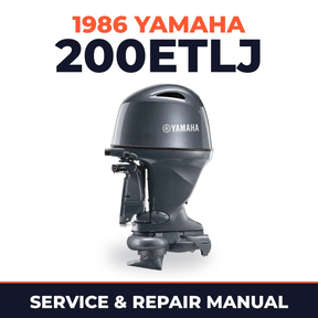 1986 Yamaha 200ETLJ 2 stroke Service and Repair Manual