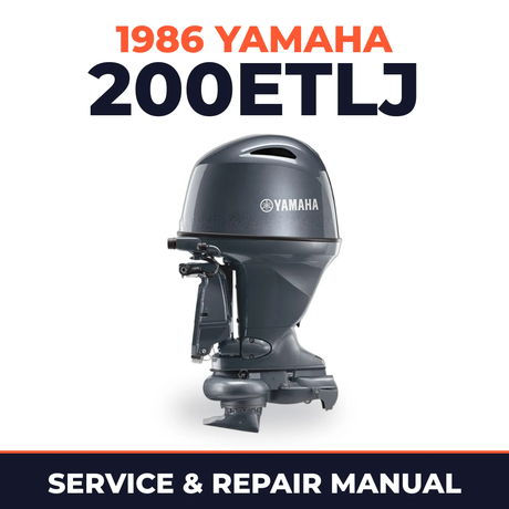 1986 Yamaha 200ETLJ 2 stroke Service and Repair Manual