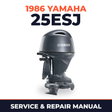 1986 Yamaha 25ESJ 2 stroke Service and Repair Manual