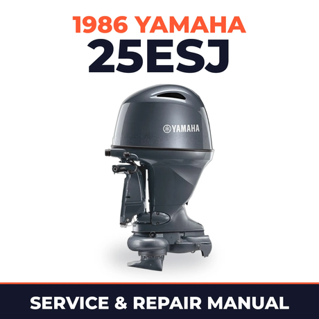 1986 Yamaha 25ESJ 2 stroke Service and Repair Manual