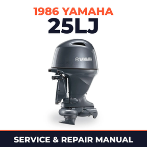 1986 Yamaha 25LJ 2 stroke Service and Repair Manual