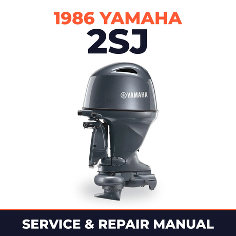 1986 Yamaha 2SJ 2 stroke Service and Repair Manual