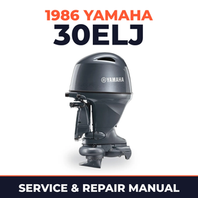 1986 Yamaha 30ELJ 2 stroke Service and Repair Manual