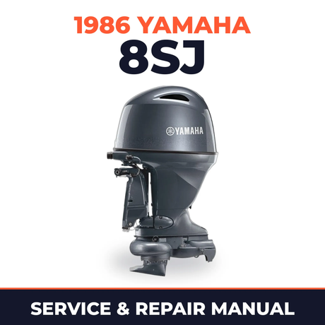 1986 Yamaha 8SJ 2 stroke Service and Repair Manual