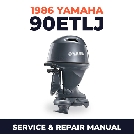 1986 Yamaha 90ETLJ 2 stroke Service and Repair Manual