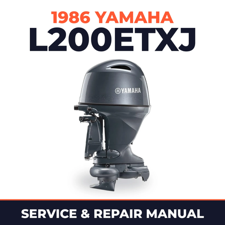 1986 Yamaha L200ETXJ 2 stroke Service and Repair Manual