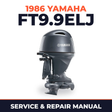 1986 Yamaha FT9.9ELJ 4 stroke Service and Repair Manual