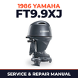 1986 Yamaha FT9.9XJ 4 stroke Service and Repair Manual