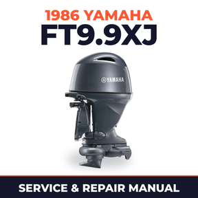 1986 Yamaha FT9.9XJ 4 stroke Service and Repair Manual