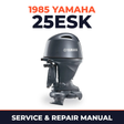 1985 Yamaha 25ESK 2 stroke Service and Repair Manual