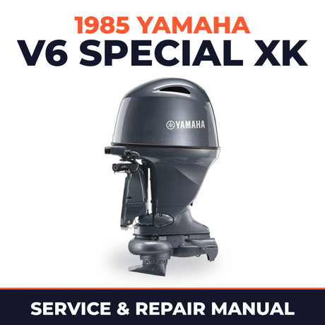 1985 Yamaha V6 SPECIAL XK 2 stroke Service and Repair Manual