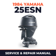 1984 Yamaha 25ESN 2 stroke Service and Repair Manual