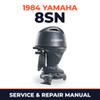 1984 Yamaha 8SN 2 stroke Service and Repair Manual