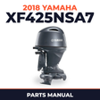 2018 Yamaha XF425NSA7 Parts Manual