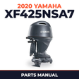 2020 Yamaha XF425NSA7 Parts Manual